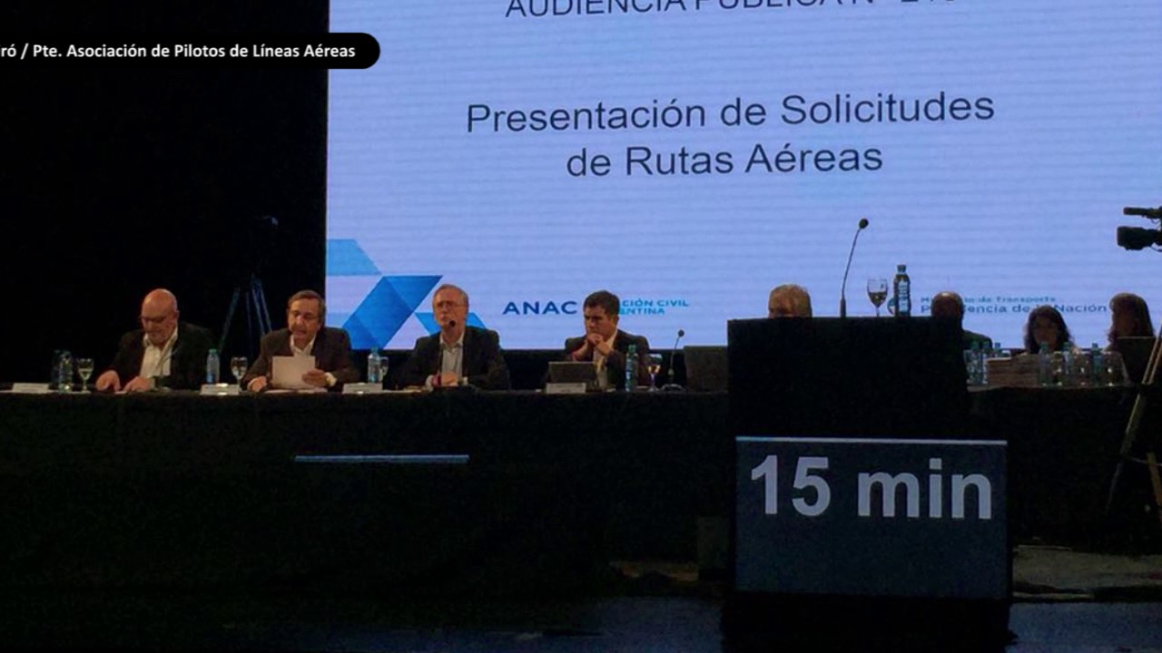 HANGAR X News (FLASH) - Audiencia Pública de Transporte Aéreo / Pablo Biró (APLA)
