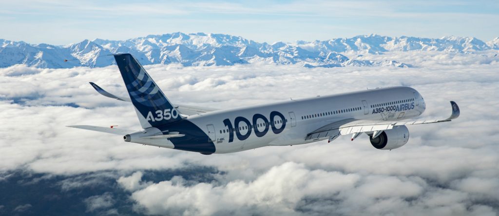 El A350-1000 realizó con éxito su primer vuelo airbus-a350-1000-in-flight