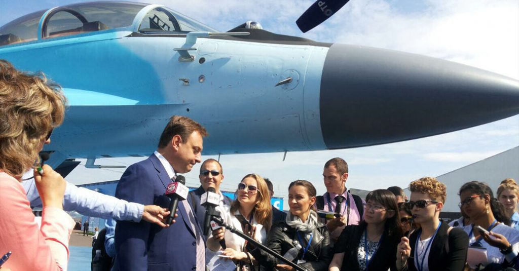 MiG-35: La nueva estrella de Rusia para América Latina, incluso Argentina Maks 2017 Ilia Tarasénko Mig35 Press Exterior 1024x535