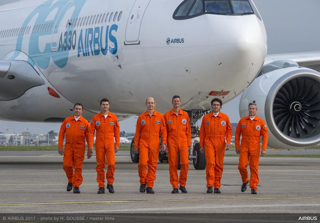 HANGAR X - Airbus A330neo First Flight Crew Airbus A330neo First Flight Test Crew E5 1024x712