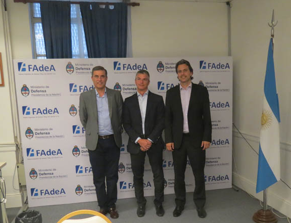 Asumió el nuevo directorio de FAdeA Alejandro Solis Antonio Beltramone Fernando Sibilla Izq. A Derecha