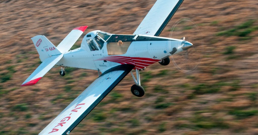 XXVII Congreso Latinoamericano y Mercosur de Aviación Agrícola Thrush Aircraft 510G, sobrevolando el Congreso Latinoamericano de Aviacion Agricola 2018