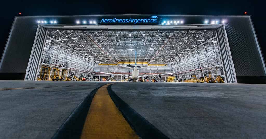 Aerolíneas Argentinas ingresa en el negocio del MRO Aerolíneas Argentinas - Hangar 5 Servicios MRO (Ezeiza)