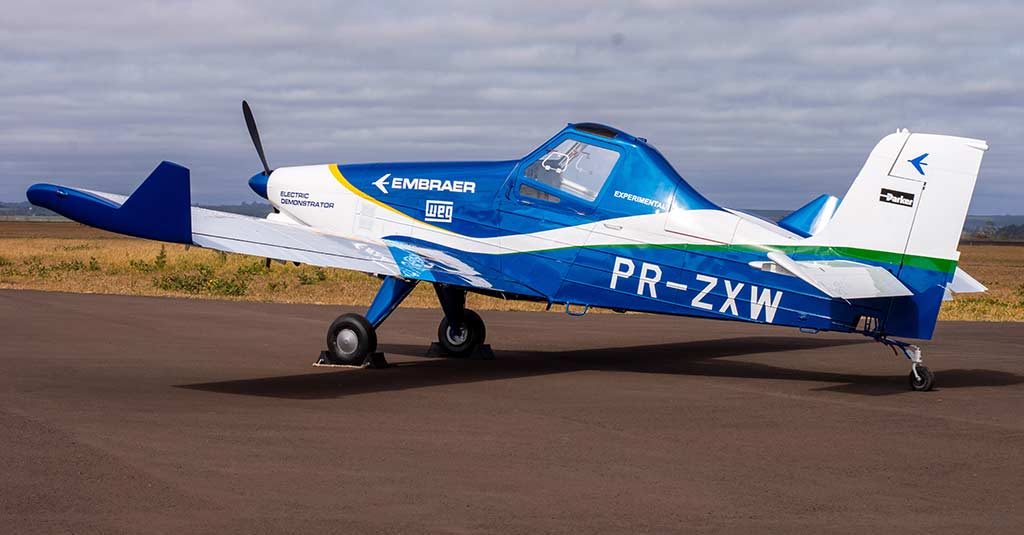 Embraer avanza en el desarrollo de un avión eléctrico Embraer EMB-203 Ipanema - Demostrador Eléctrico