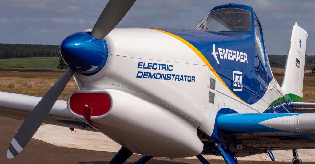Embraer avanza en el desarrollo de un avión eléctrico Embraer EMB-203 Ipanema - Demostrador Eléctrico