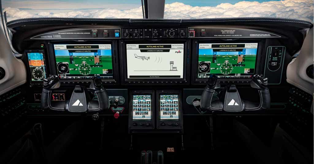 Nuevo Piper M600 SLS con Sistema de Aterrizaje Automático Piper M600-SLS_Cockpit Garmin G3000 with Autoland