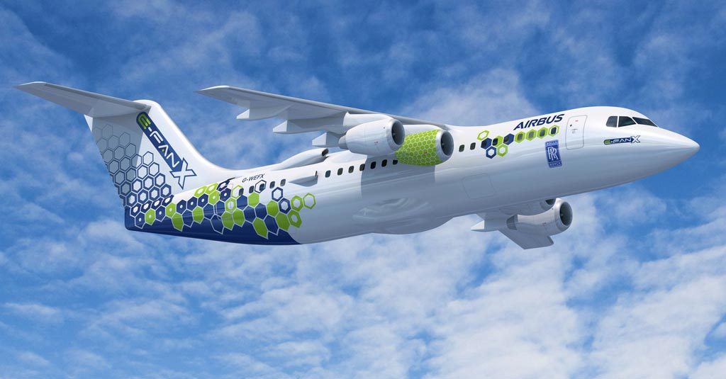 Rolls-Royce presentó su avión eléctrico con el que pretende batir el récord mundial de velocidad Airbus - Rolls-Royce / E-Fan-X