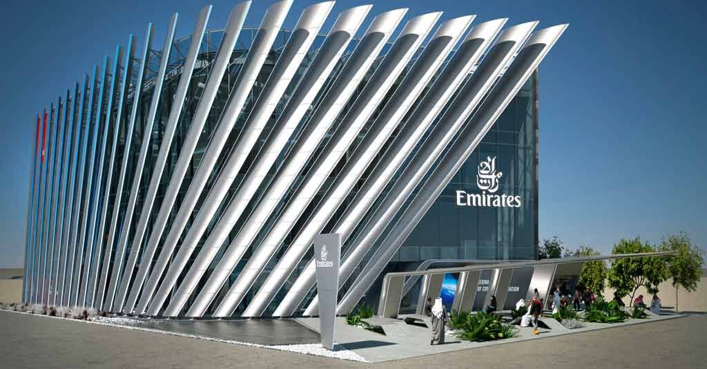 Emirates revelará cómo será el futuro de la aviación en 2071 Expo 2020 - Dubai / EK Pavilion Exterior