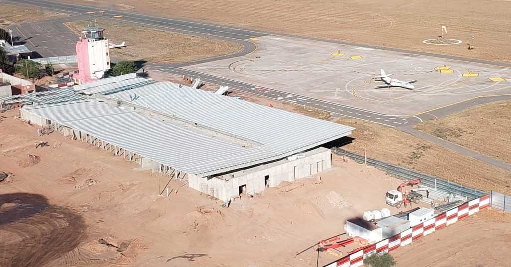 Reactivarán las obras del Aeropuerto de La Rioja Aeropuerto Internacional de La Rioja - Obras a Diciembre 2019
