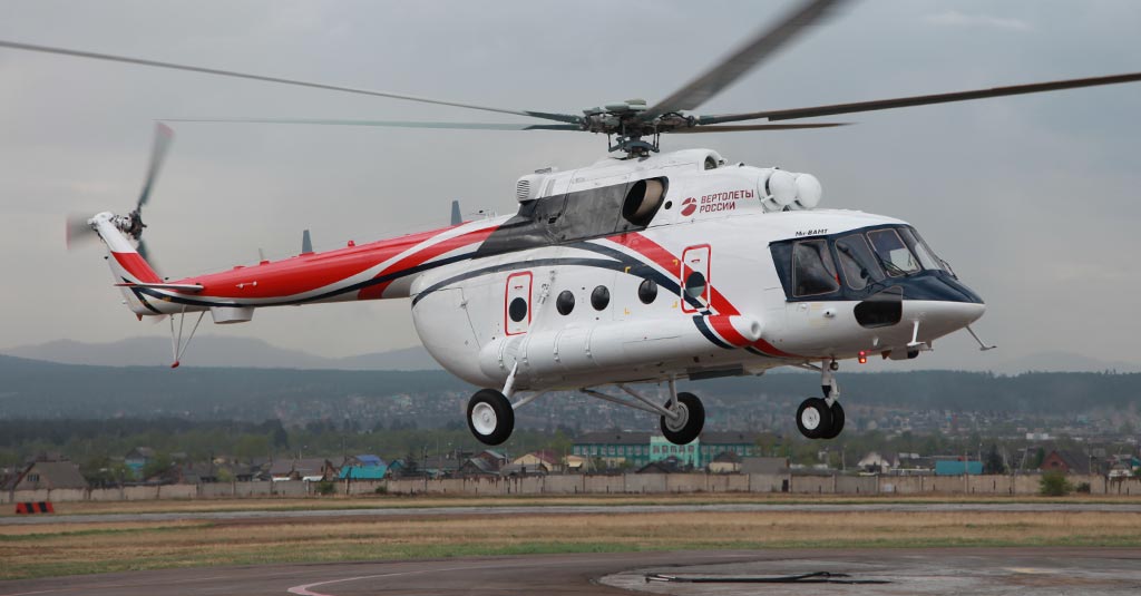 Russian Helicopters inició la producción del Mi-8AMT de uso civil ROSTEC - Russian Helicopters Mi-8AMT "Arctic"
