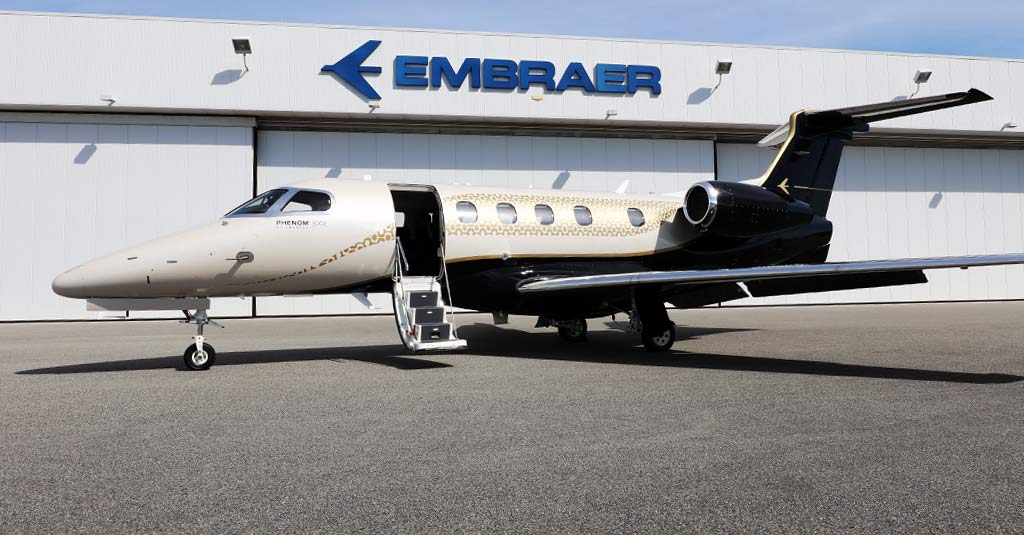 Embraer lleva a 800 horas de vuelo el SMR de los Phenom Embraer Phenom 300