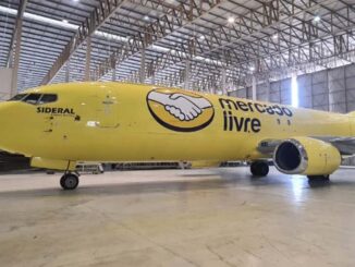 Brasil: Mercado Libre tiene el primer avión carguero con sus colores