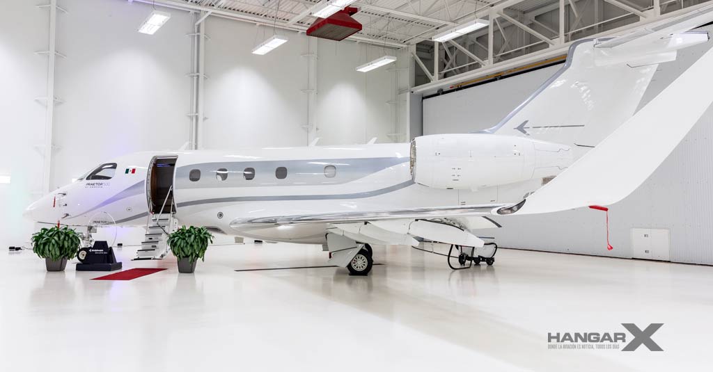 Primer Embraer Praetor 500 para México Embraer entregó el primer Praetor 500 en México