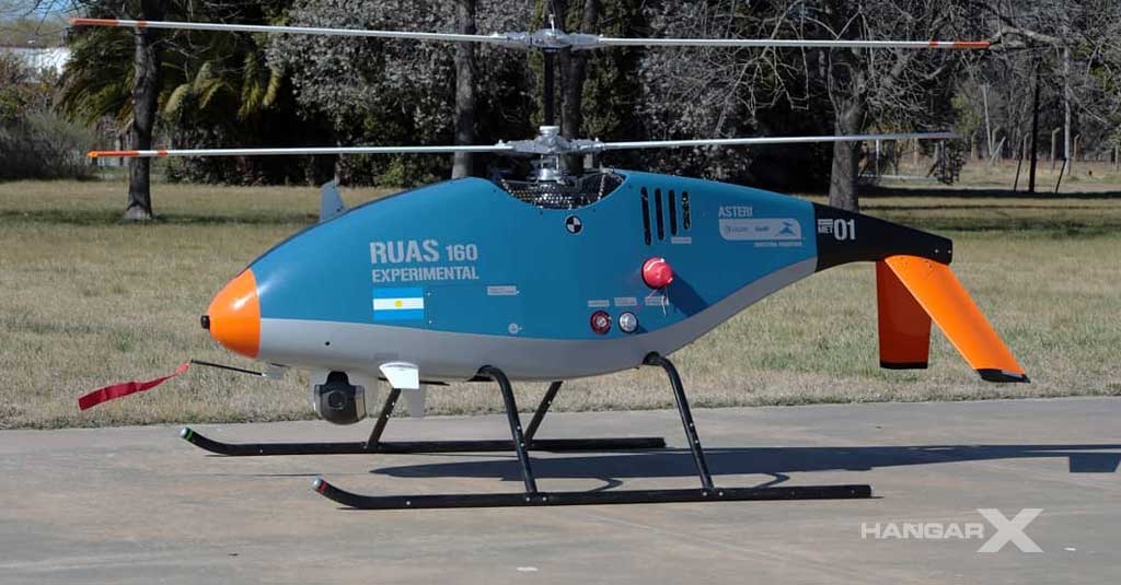 Argentina - El helicóptero no tripulado RUAS-160A ganó la medalla de Oro del Premio Ternium Expoagro RUAS-160A - Helicóptero no tripulado (Cicaré, INVAP y Marinelli)