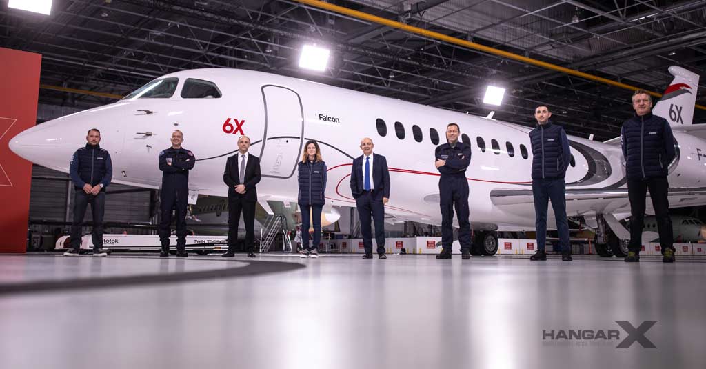 Dassault Aviation presentó su nuevo Falcon 6X Hangarx Dassault Aviation Falcon6x Rollout A1