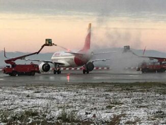 Nieve en Madrid activó la plataforma de deshielo en el Aeropuerto de Barajas