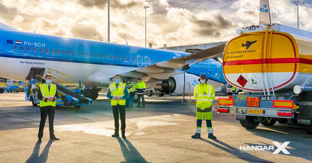 Primer vuelo comercial con combustible sustentable de aviación sintético KLM / Shell - Combustible de aviación sustentable sintético