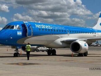 Primer Embraer E-190 con livery de Aerolíneas Argentinas