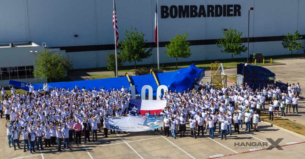 Bombardier finaliza la producción de la centésima ala del Global 7500 Bombardier finaliza la producción de la centésima ala del Global 7500