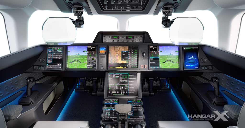 Cockpit del nuevo Dassault Aviation Falcon 10X