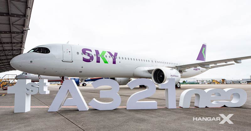 SKY Airline anunció nuevas rutas internacionales SKY Airline recibió su primer Airbus A321neo