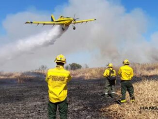 FeArCa y Protección Civil de Santa Fe combaten focos de incendio