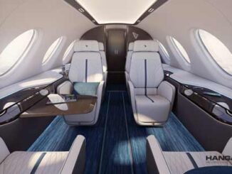Así será el interior del nuevo avión ejecutivo totalmente eléctrico