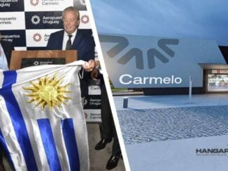 Colocaron la piedra fundamental del nuevo Aeropuerto Internacional de Carmelo (Uruguay)