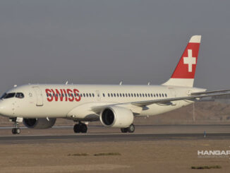 FIDAE 2022 - Llegó a Chile el Airbus A220 de Swiss