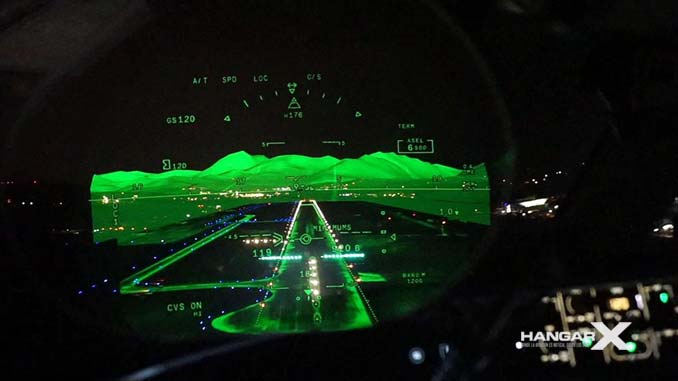 Dassault Aviation recibió la certificación para el Dual HUD en el Falcon 8X