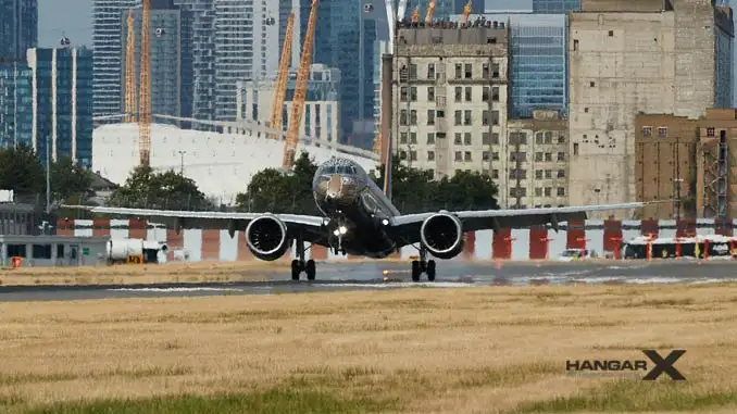 El Embraer E195-E2 aterrizó por primera vez en el London City Airport El Embraer E195-E2 aterrizó por primera vez en el London City Airport