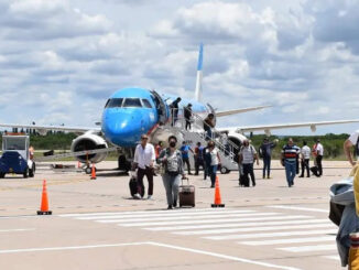 Aerolíneas Argentinas inauguró sus vuelos a Merlo