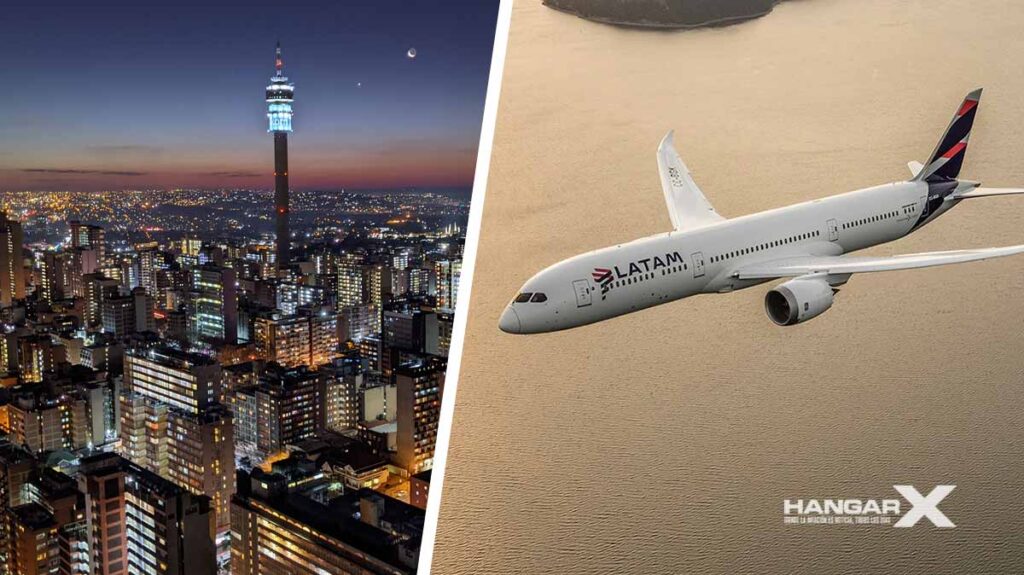 LATAM reanuda sus vuelos directos entre San Pablo y Johannesburgo LATAM reanuda sus vuelos directos entre San Pablo y Johannesburgo