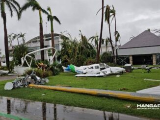 Aeropuerto Internacional de Acapulco devastado por el Huracán Otis