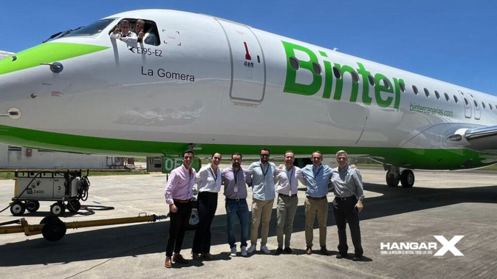 Binter incorpora el primer Embraer E195-E2 para los vuelos Canarias-Madrid Binter incorpora el primer Embraer E195-E2 para los vuelos Canarias-Madrid