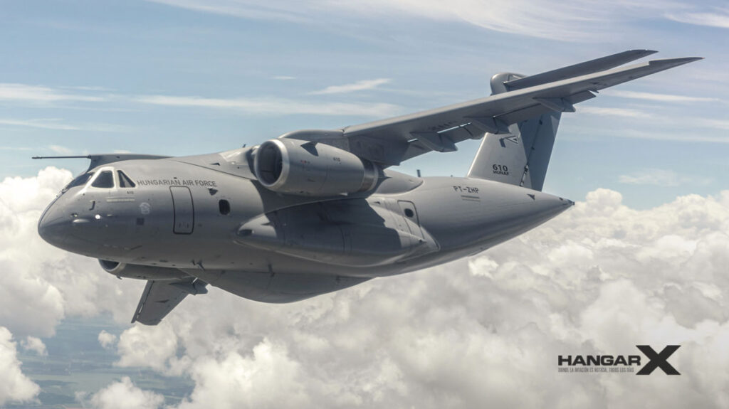 Primer vuelo del Embraer C-390 de la Fuerza Aérea de Hungría