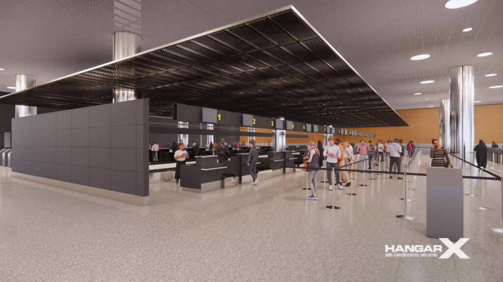 Aena presentó proyecto de expansión y modernización del Aeropuerto de Congonhas (Aena) - Proyecto de expansión y modernización del Aeropuerto de Congonhas: Área Check-In