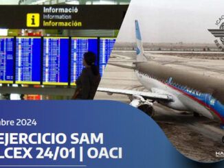 Simulacro aéreo SAM VOLCEX 24/01 en diciembre 2024, organizado por OACI, enfocado en la respuesta a cenizas volcánicas