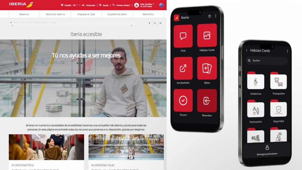"Háblalo Iberia": la nueva app de Iberia para mejorar la accesibilidad en los viajes.