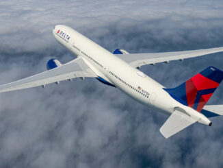 Avión Airbus A330-900neo de Delta Air Lines en vuelo rumbo a Atlanta
