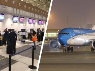 Check-in en el nuevo Aeropuerto Jorge Chávez y llegada del primer vuelo de Aerolíneas Argentinas a Lima