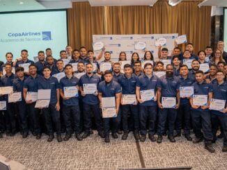 Graduación de 47 técnicos aeronáuticos en la Academia de Técnicos Aeronáuticos de Copa Airlines en Panamá