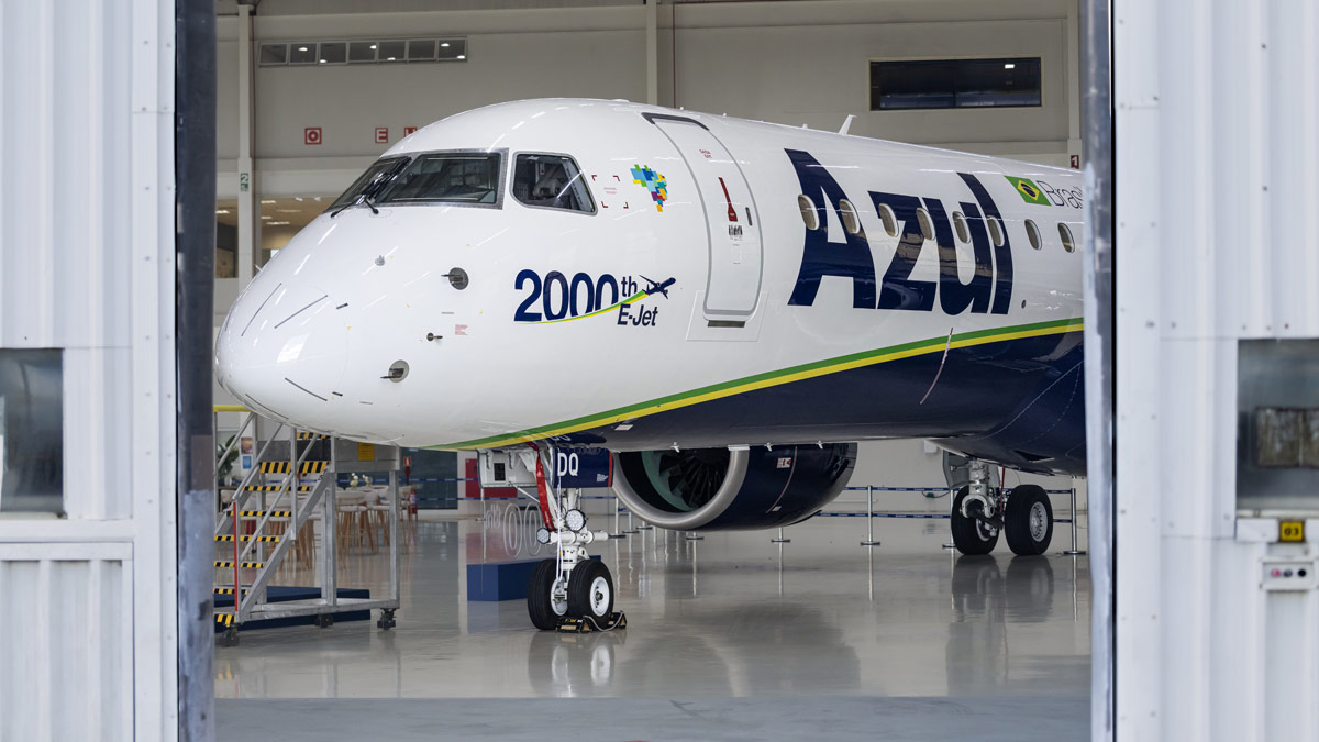 Entrega histórica: Azul recibe el Embraer E-Jet número 2.000 Entrega histórica: Azul recibe el Embraer E-Jet número 2.000