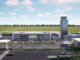 Render arquitectónico de la nueva terminal de aviación general y ejecutiva que Aeropuertos Argentina construirá en el Aeropuerto Internacional de San Fernando (FDO).